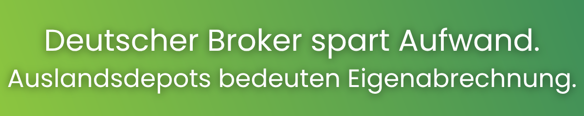 Deutscher Broker reduziert Steueraufwand
