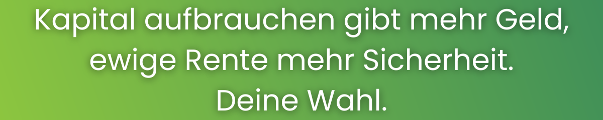 Entscheidungshilfe zur Verwendung vom Entnahmerechner
