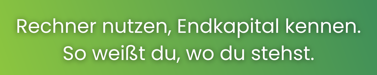 Nutze den ETF Sparplan Rechner und erkenne die Auswirkungen auf dein Kapital.